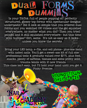 Load image into Gallery viewer, DUAL FORMS 4 DUMMIES LIVE Class