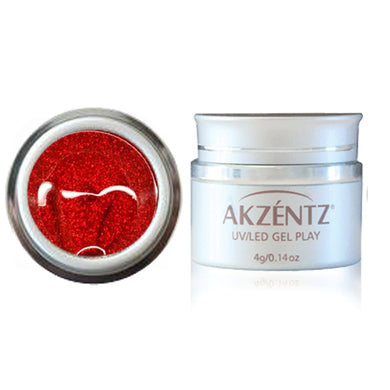 Gel Play Glitter Cherry Red