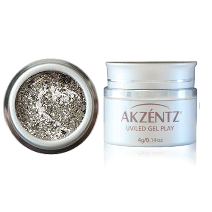Gel Play Glitter Platinum Quartz